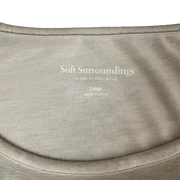 Soft Surroundings Silk Beaux Arts Tunic & Cami Large - Picture 8 of 15